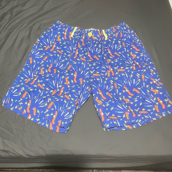 TIPSY ELVES Shorts Mens XL SAUSAGE PARTY COLLECTION Blue Limited Edition Print - Picture 1 of 8